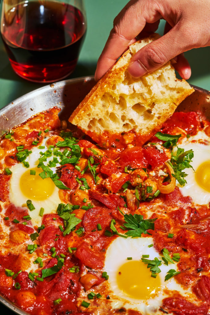 Chorizo And Chickpea Shakshuka And A Wine Pairing